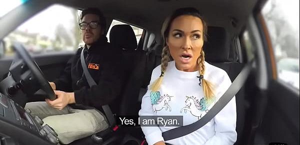  Busty milf publically fucks in driving lesson